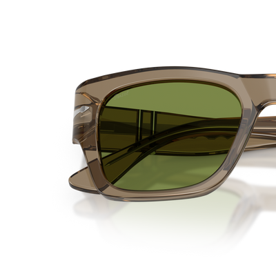 Persol PO3384S con Montatura Marrone trasparente e Lenti Verde – Immagine variante
