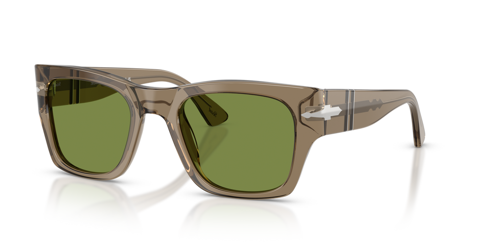 Persol PO3384S con Montatura Marrone trasparente e Lenti Verde - Immagine 1