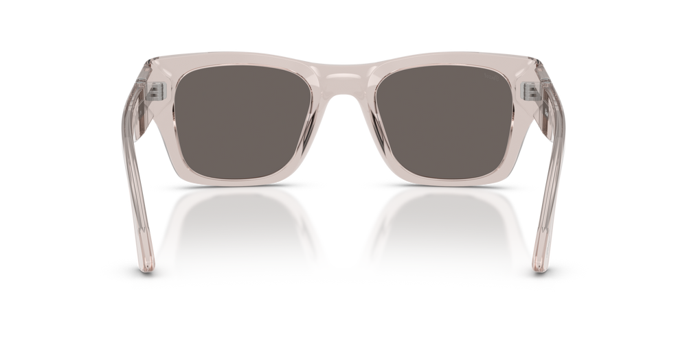 Persol PO3384S with Transparent Brown Grey Frame and Grey Lenses - Image 5