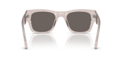 Persol PO3384S with Transparent Brown Grey Frame and Grey Lenses - Image 5