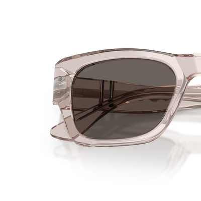 Persol PO3384S with Transparent Brown Grey Frame and Grey Lenses – Variant Image