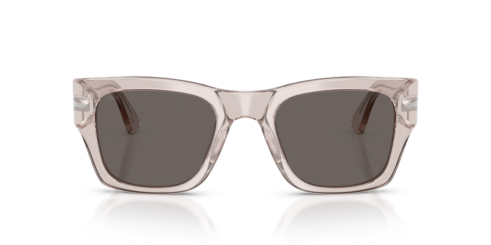 Persol PO3384S with Transparent Brown Grey Frame and Grey Lenses - Image 2
