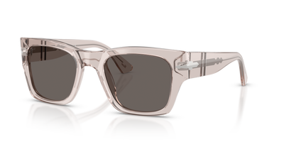 Persol PO3384S with Transparent Brown Grey Frame and Grey Lenses