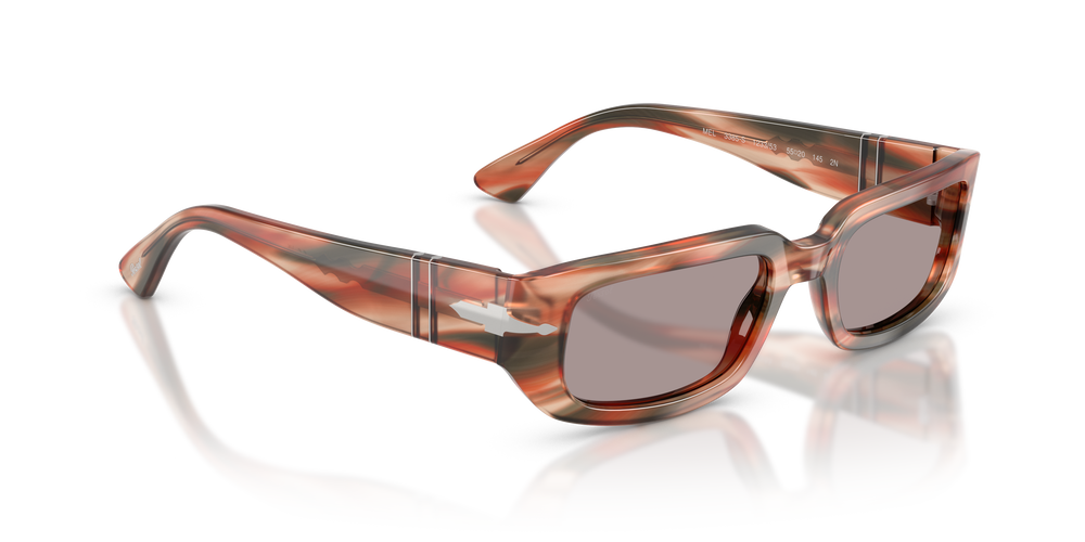 Persol PO3385S - Mel con Montatura Striped Red &amp; Green e Lenti Viola - Immagine 3