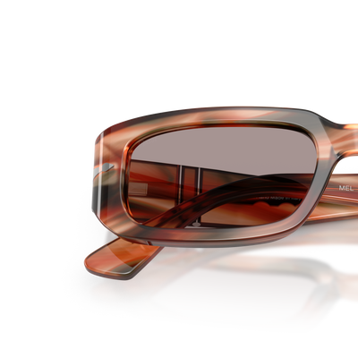 Persol PO3385S - Mel con Montatura Striped Red &amp; Green e Lenti Viola – Immagine variante