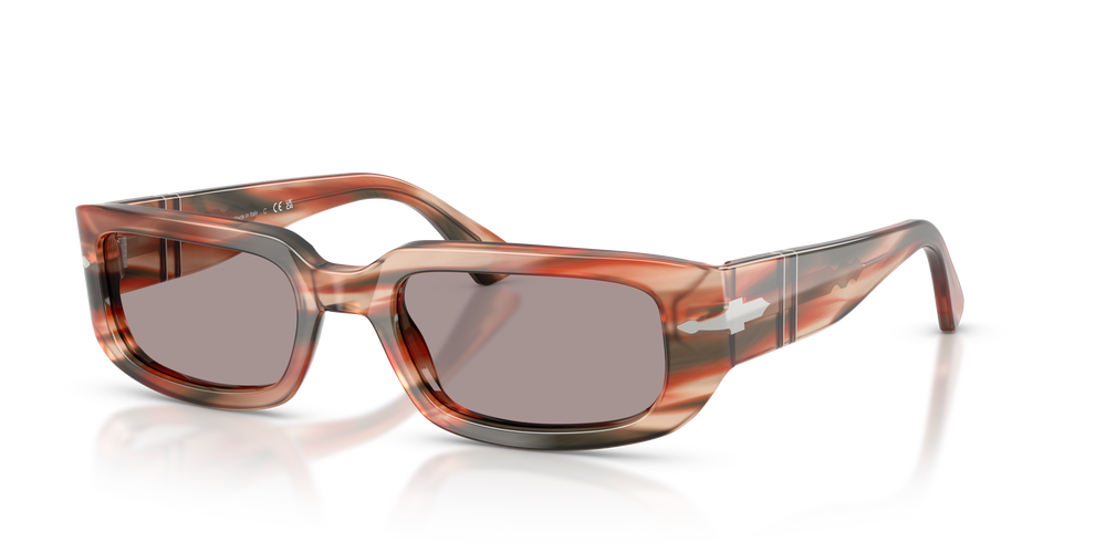 Persol PO3385S - Mel con Montatura Striped Red &amp; Green e Lenti Viola - Immagine 1