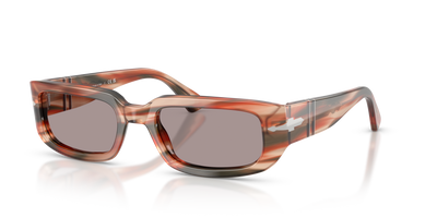 Persol PO3385S - Mel with Striped Red &amp; Green Frame and Violet Lenses - Image 1