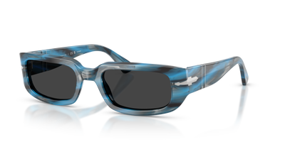 Persol PO3385S - Mel con Montatura Striato Blu e Grigio e Lenti Nero - Immagine 1