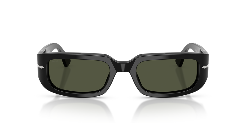 Visit PO3385S - Mel with Black Frame and Green Lenses