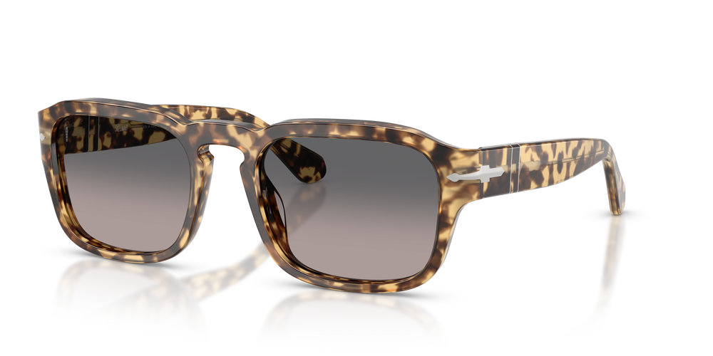 Persol PO3386S mit Braun Beige Tortoise Gestell und Grau Gläsern - Bild 1
