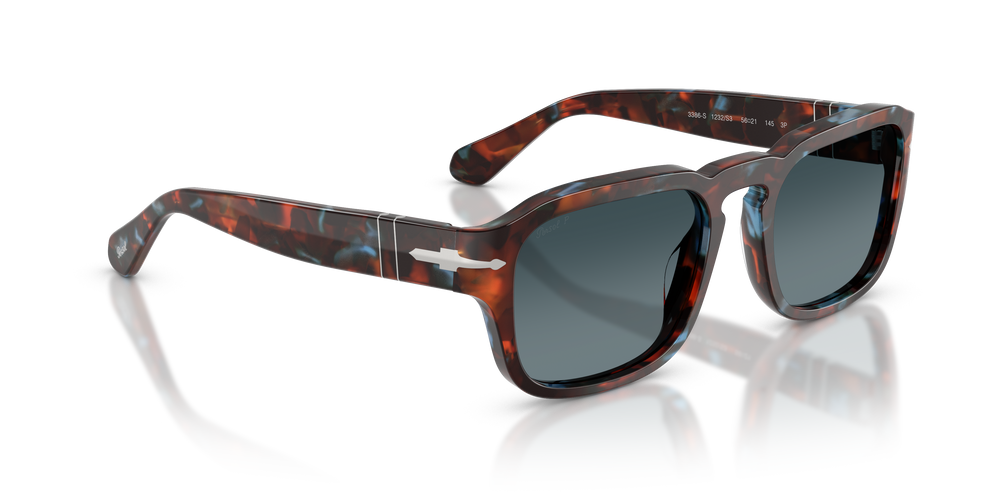 Persol PO3386S mit Tortoise Brown &amp; Pearl Blue Gestell und Blau Gläsern - Bild 3