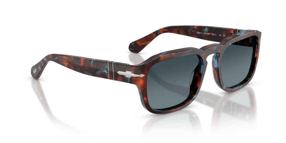 Persol PO3386S con Montura Tortoise Brown &amp; Pearl Blue y Lentes Azul - Imagen 3