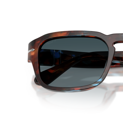 Persol PO3386S mit Tortoise Brown &amp; Pearl Blue Gestell und Blau Gläsern – Variantenbild