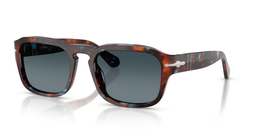 Persol PO3386S con Montatura Tortoise Brown &amp; Pearl Blue e Lenti Blu - Immagine 1