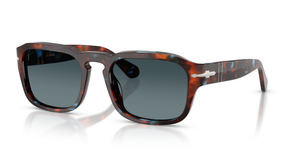 Persol PO3386S mit Tortoise Brown &amp; Pearl Blue Gestell und Blau Gläsern - Bild 1