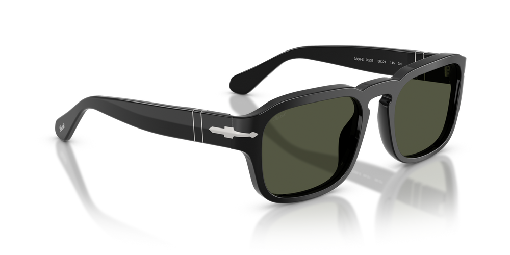 Persol PO3386S with Black Frame and Green Lenses - Image 3