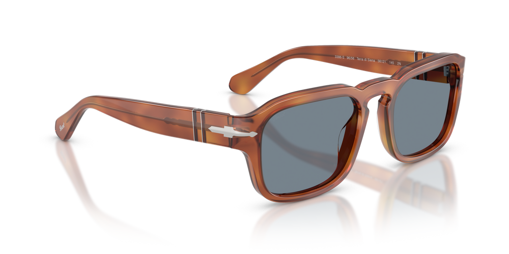 Persol PO3386S with Terra Di Siena Frame and Blue Lenses - Image 3