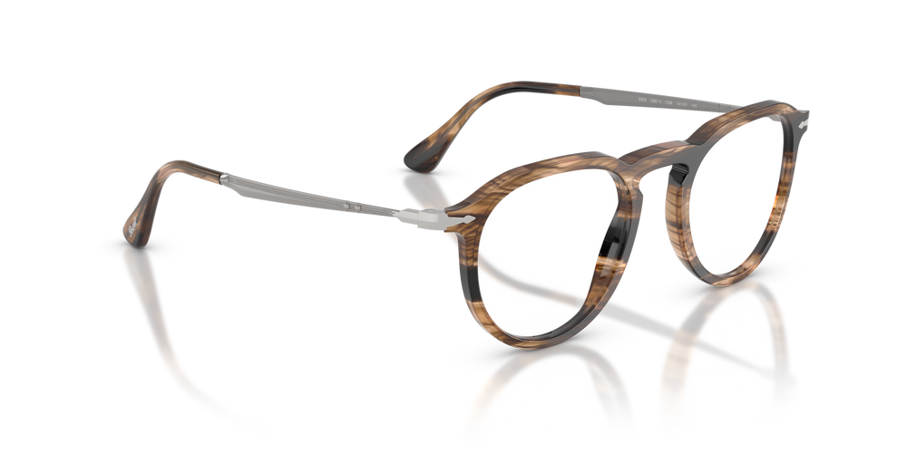Persol PO3387V - Pier with Striped Black &amp; Greish Brown Frame - Image 3