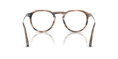 Persol PO3387V - Pier with Striped Black &amp; Greish Brown Frame - Image 5