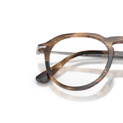 Persol PO3387V - Pier mit Gestell Striped Black &amp; Greish Brown – Variantenbild