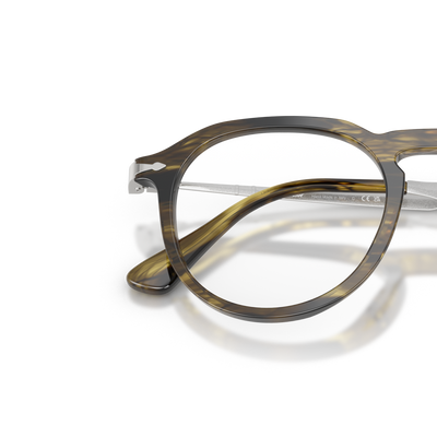 Persol PO3387V - Pier with Striped Black &amp; Olive Green Frame – Variant Image