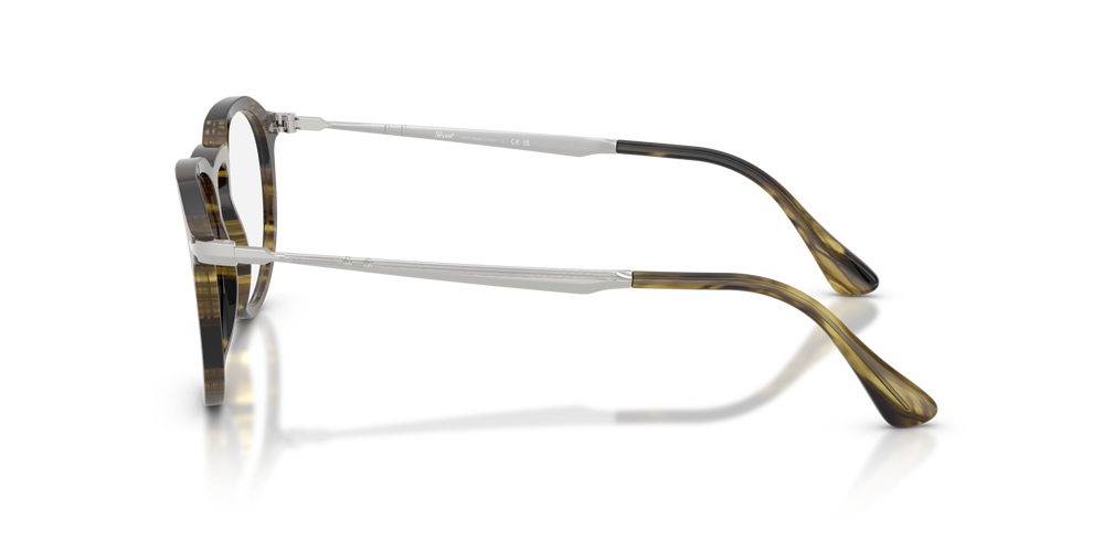 Persol PO3387V - Pier with Striped Black &amp; Olive Green Frame - Image 4