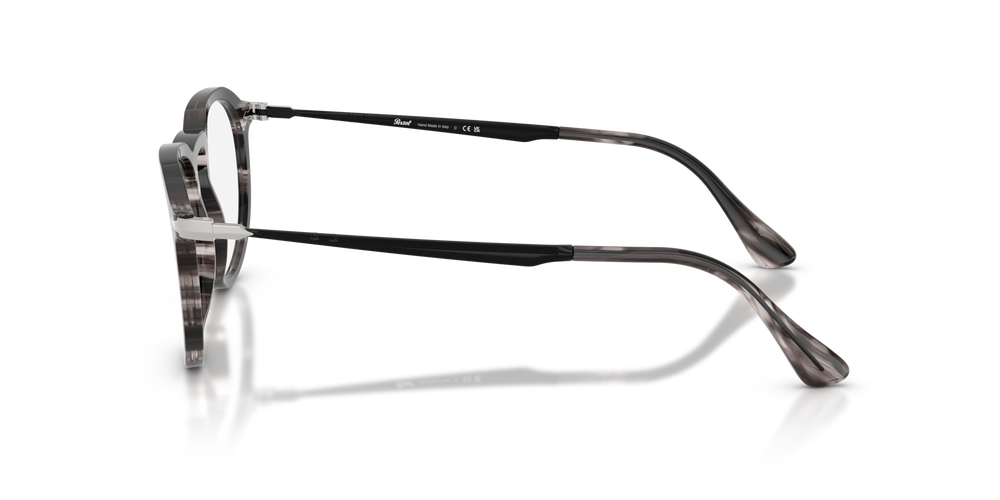 Persol PO3387V - Pier with Striped Black &amp; Grey Frame - Image 4