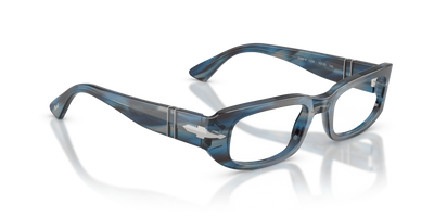 Persol PO3388V con Montatura Striato Blu e Grigio - Immagine 3