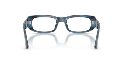 Persol PO3388V avec Monture Rayé Bleu et Gris - Image 5