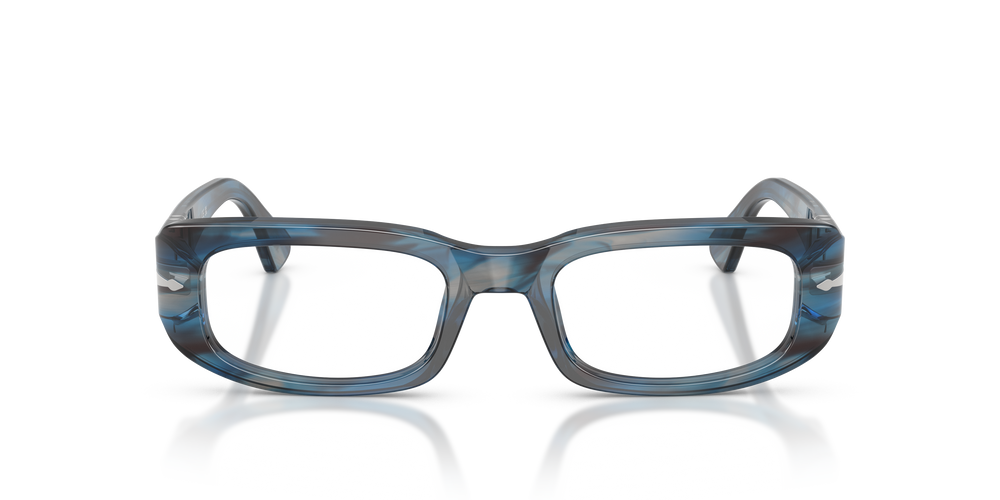 Persol PO3388V avec Monture Rayé Bleu et Gris - Image 2