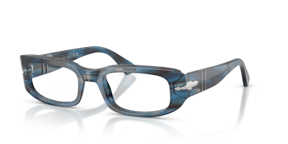 Persol PO3388V with Striped Blue And Grey Frame - Image 1