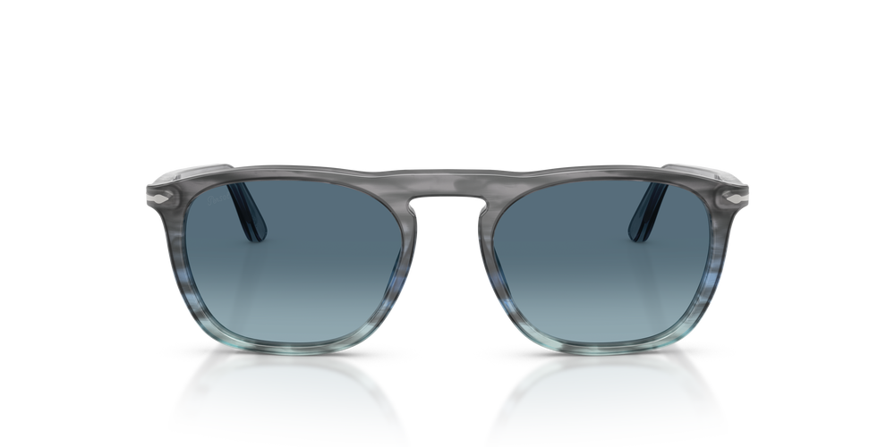 Persol PO3391S - Gae con Montatura Striped Grey Gradient Blue e Lenti Blu - Immagine 2