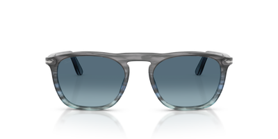 Persol PO3391S - Gae con Montatura Striped Grey Gradient Blue e Lenti Blu - Immagine 2