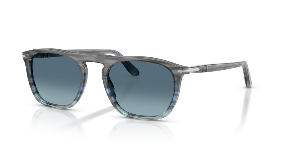 Persol PO3391S - Gae con Montatura Striped Grey Gradient Blue e Lenti Blu - Immagine 1