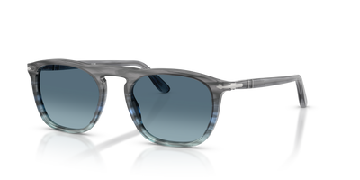 Persol PO3391S - Gae con Montatura Striped Grey Gradient Blue e Lenti Blu - Immagine 1