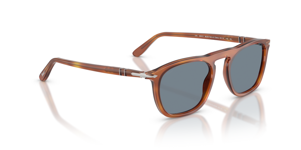 Persol PO3391S - Gae with Terra Di Siena Frame and Blue Lenses - Image 3