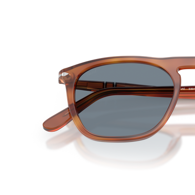 Persol PO3391S - Gae with Terra Di Siena Frame and Blue Lenses – Variant Image
