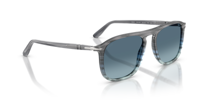 Persol PO3392S mit Striped Grey Gradient Blue Gestell und Blau Gläsern - Bild 3