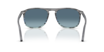 Persol PO3392S with Striped Grey Gradient Blue Frame and Blue Lenses - Image 5