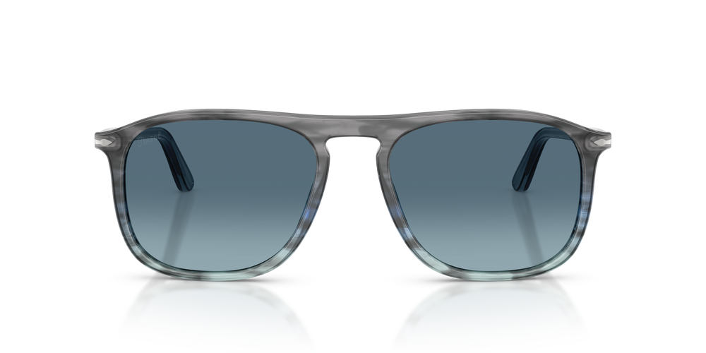 Persol PO3392S mit Striped Grey Gradient Blue Gestell und Blau Gläsern - Bild 2