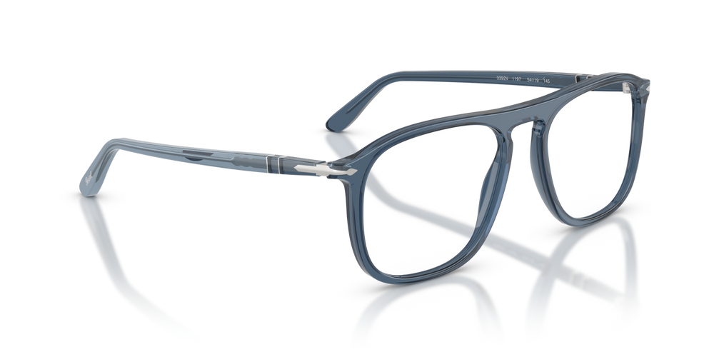 Persol PO3392V with Transparent Denim Blue Frame - Image 3