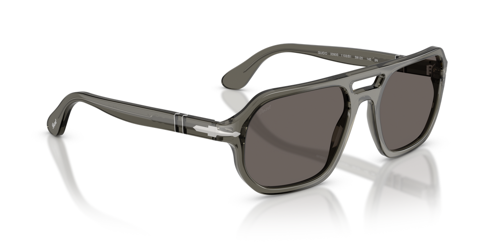 Persol PO3393S - Guido with Transparent Grey Frame and Grey Lenses - Image 3