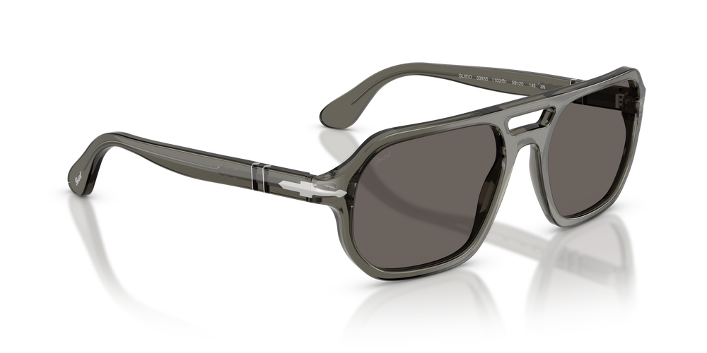 Persol PO3393S - Guido with Transparent Grey Frame and Grey Lenses - Image 3