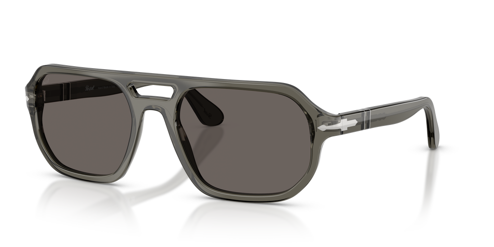 Persol PO3393S - Guido with Transparent Grey Frame and Grey Lenses - Image 1