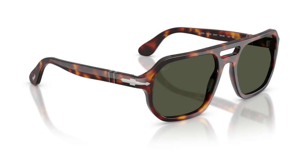Persol PO3393S - Guido with Havana Frame and Green Lenses - Image 3