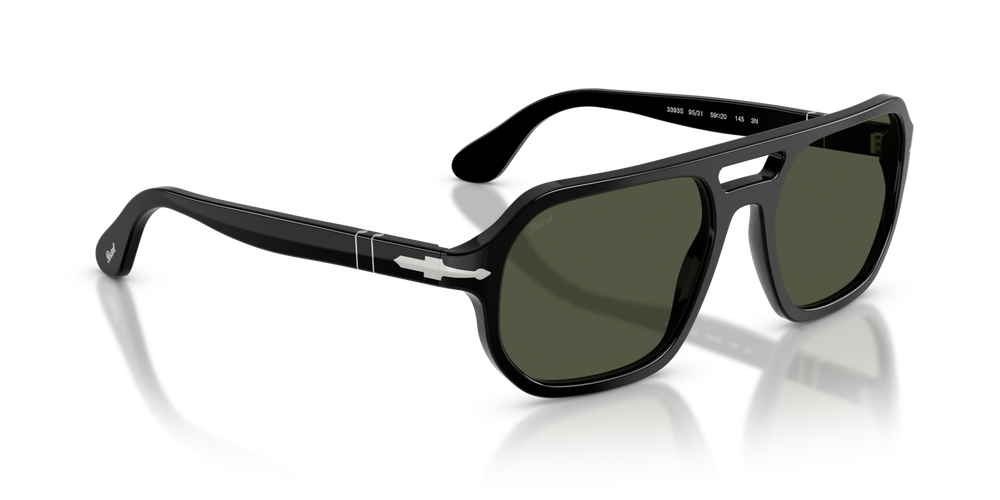 Persol PO3393S - Guido with Black Frame and Green Lenses - Image 3