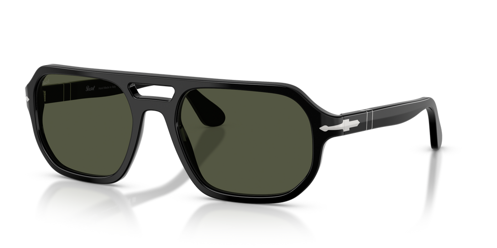 Persol PO3393S - Guido with Black Frame and Green Lenses - Image 1