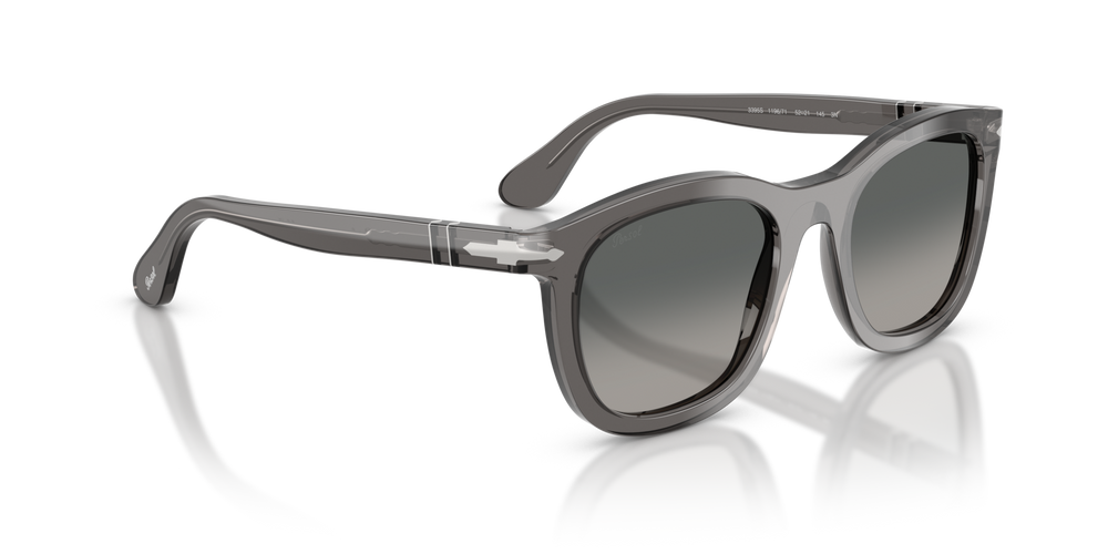 Persol PO3395S with Transparent Grey Frame and Grey Lenses - Image 3