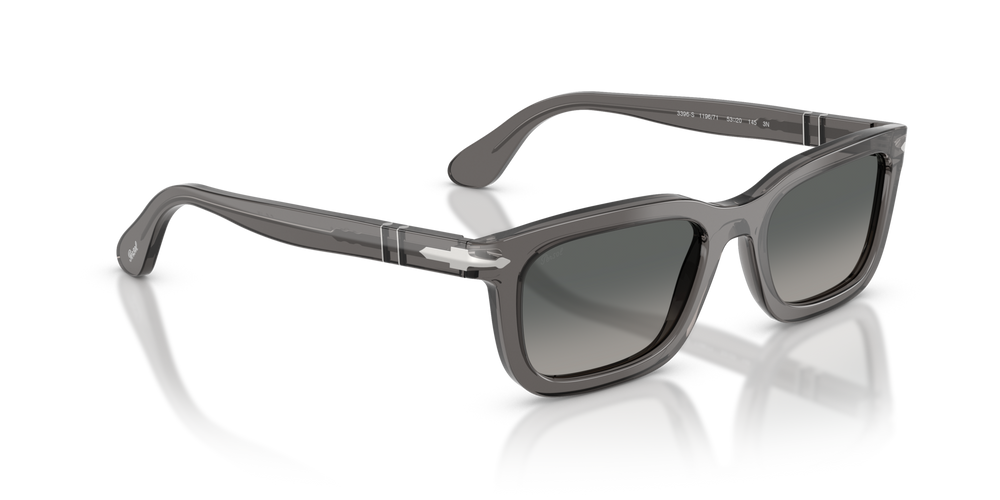 Persol PO3396S with Transparent Grey Frame and Grey Lenses - Image 3
