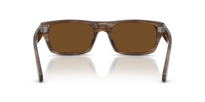 Persol PO3398S with Striped Brown Frame and Brown Lenses - Image 5